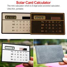 Converts a facility code formatted number to full or serialized card number. Mini Solar Power Pocket Calculator Credit Card Basic 8 Digit Device Mathematics Students Stationery Buy At A Low Prices On Joom E Commerce Platform