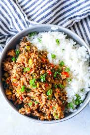 Ground turkey has to be one of my favorite meats to work with. Easy Mongolian Turkey And Rice Bowls Recipe Main Dishes Maindishes Ground Turkey Recipes Healthy Asian Ground Turkey Recipe Healthy Turkey Recipes
