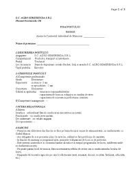 Fisa Post Tractorist