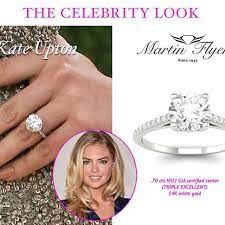 Be The Center Of Attention With A Gorgeous Solitaire Engagement Ring Like Kateupton Link In Solitaire Engagement Ring Martin Flyer Engagement Rings
