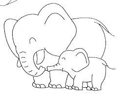 By best coloring pagesaugust 1st 2013. Old And Baby Elephant Coloring Pages For Cute Kids Online Printout Template Jpg 1 200 922 Elephant Coloring Page Elephant Template Elephant Colouring Pictures