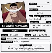 Edward Newgate Shirohige One Piece Comic One Piece Pictures One Piece Images