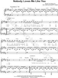 Bird Song Florence And The Machine Chords Chris Tomlin Nobody Loves Me Like You Sheet Music In B Major Download Print Nobody Loves Me Love Me Like Sheet Music