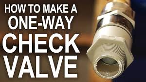 Is it safe to assume this valve is just a 1 inch ball valve with a smaller than usual actuation tang. How To Make A One Way Check Valve For Cheap Youtube