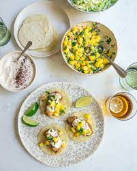 Check spelling or type a new query. Fish Tacos With Chipotle Crema And Mango Salsa Local Haven