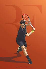 Who Is He My Favorite Tennis Player Roger Federer You Can Use As A Wallpaper For Iphone 640 X 960 Px Fit Nice On Roger Federer Tennis Artwork Tennis Art