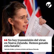 La primera ministra Jacinda Ardern de Nueva Zelanda, anunció el tan  esperado objetivo de lograr cero contagios comunitarios de coronavirus en  el país. Más: https://clar.in/2zAL5I9