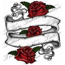 Free printable realistic rose coloring pages for adults and valentine's day. Tattot Banner With Rose Tattoo Banner Rose Tattoos Scroll Tattoos