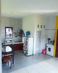 Dimana denah ini merupakan simbol, model atau ciri khas bagian belakang dari ruangan didesain sebagai kamar mandi yang sekaligus merangkap sebagai tempat mencuci dan menjemur pakaian. Kecil Tapi Cantik 28 Desain Dapur Minimalis Dengan Konsep Ceria