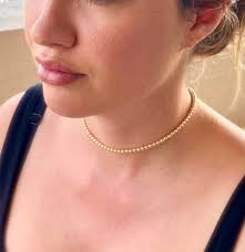 14k Gold Filled Beaded Ball Necklace