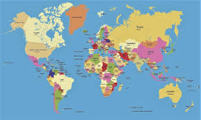 Mapa Del Mundo Con Los Nombres De Los Paises Mapas De Espana Y Del Mundo Mapa Del Mundo Mapas Del Mundo Mapa Politico Del Mundo