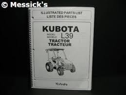 Kubota L39 Parts Manual Part 97898 23120