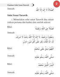 Salat tarawih di rumah cukup dilakukan sebanyak 11 rakaat, terdiri atas 8 rakaat salat tarawih dan 3 rakaat salat witir. Cara Solat Terawih Yang Betul Panduan Dari Jakim