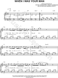 Although it f hurts i'll be the g first to say that i was c wrong g am g oh, i d7 know i'm probably much too late Bruno Mars When I Was Your Man Piano Chords Pdf