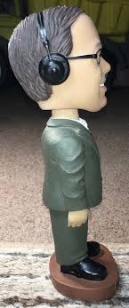 GEORGE BLAHA BOBBLEHEAD DETROIT PISTONS ANNOUNCER HEADSET RADIO TV Cobo LCA  NBA