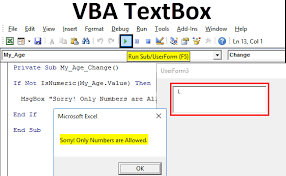 Vba Textbox Examples To Create Textbox In Excel Vba Excel Template