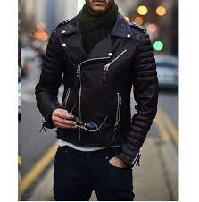Men S Biker Leather Jacket Men S Fashion Black Motorcycle Jacket Men S Jackets In 2021 Stylish Leather Jacket Jackets Men Fashion Leather Jacket