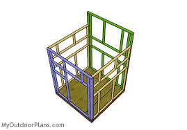 Smaller deer stands can be thoroughly designed and explained in free tutorials too and gardenplansfree.com surely has a great showcase on that subject with the following guide, epicly designed in 3d, possibly in google sketchup, all colored coordinated. 5x5 Shooting House Plans Myoutdoorplans Free Woodworking Plans And Projects Diy Shed Wooden Playhouse Pergola Bbq