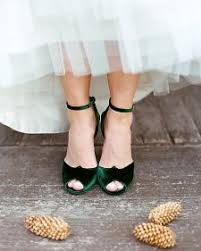 Gorgeous Emerald Green Velvet Wedding High Heel Shoes For The Bride Beautiful Winter Wedding Shoes Unique Wedding Shoes Velvet Shoes