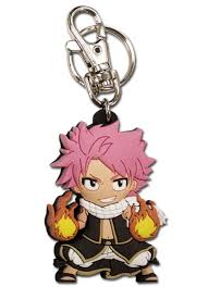 Natsu Attack Fairy Tail Keychain Fairy Tail Natsu Chibi
