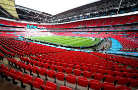 Stadium capacity wembley stadium will host 21,500 fans for the first round of 16 match. E M3c9m4ih0fm