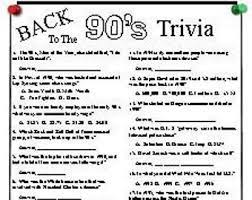 Oct 27, 2021 · you can learn more interesting facts about the '80s decade by digging deeper into these specialized categories of 1980's trivia questions ranging from '80s duets to trivia all about the movies and tv shows! Printable 90s Quiz Question Answer Game Etsy 90s Quiz Questions Trivia Questions And Answers 90s Quiz