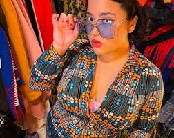 Vintage 1970er Frühling Retro Floral Gestreiftes Kleid