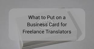 This card may look cool, but it is also sharp. What To Put On A Business Card For Freelance Translators Katie L Ward