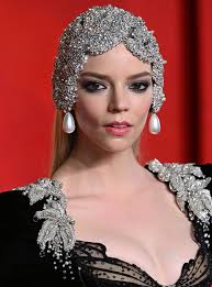 Anya Taylor-Joy Is Otherworldly in a Bedazzled Miss Sohee Mini Dress and  Sky-High Louboutin So Kate Heels at the Vanity Fair Oscars Party