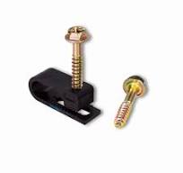 Amazon.com: SatelliteSale Dual Siamiese Screw Black Clips for Ethernet  Internet Telephone Cable TV Wire Cable Management 100 Pcs : Electronics