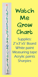 Watch Me Grow A Diy Growth Chart Posts From Candle In