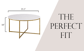 So keep doing that washing your hands thing. Amazon Com Walker Edison Cora Modern Round Faux Marble Top Coffee Table With X Base 36 Inch White Faux Marble And Gold Home Kitchen