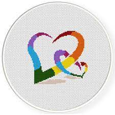 Maybe you would like to learn more about one of these? Charts Club Members Only Colorful Hearts Cross Stitch Pattern Daily Cross Stitch