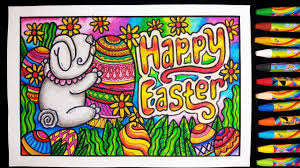 Lomba mewarnai contoh gambar tema paskah. Menggambar Tema Paskah Menggunakan Crayon Draw Happy Easter Theme Using Oil Pastel Youtube
