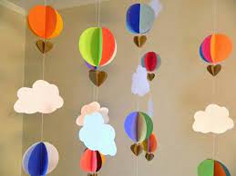 ของขว ญ ของแต งบ านป ใหม ทำเองก ได ง ายจร งๆ บ านสวนพอเพ ยง diy hot air balloons diy party decorations hot air balloon nursery mobile