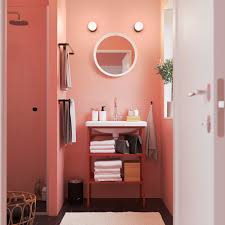 Https Www Ikea Com De De Images Products Enhet Tvaellen Open Wash Stand With 2 Shelves Red Orange Glypen Tap Waschtisch Rote Badezimmer Badezimmer Gestalten