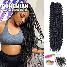 The other advantage is that a twist style for natural hair works perfectly with any hair length (short, long, medium). Amazon Com Passion Twist Hair 18 Inch Long Bohemian For Passion Twist Crochet Butterfly Locs Braiding Hair Water Wave Synthetic Fiber Natural Hair Extension 18 Inch Pack Of 6 1b Beauty