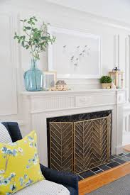 Rambling Renovators Fireplace Mantel Decor Ideas For Spring Fireplace Mantle Decor Modern Fireplace Mantles Fireplace Mantel Decor