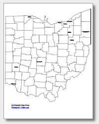 Southwest Ohio County Map Printable Ohio Maps | State Outline, County, Cities