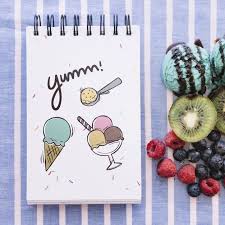 Free Notepad Plus Fruity Dessert Mockup In Psd Free Notepad Mockup Psd