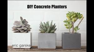 In my first attempt at working with concrete, i whipped up some small succulent planters. Diy Concrete Planter Simple And Easy Eric Garske Youtube