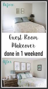 Guest Room Mini Makeover Kaleidoscope Living Easy Home Decor Bedroom Makeover Guest Bedroom Decor