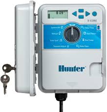 To override the programmed irrigation schedule, press the timer keypad or turn the timer dial to select the irrigation zones that you want to activate. Amazon Com Hunter Xc600 X Core 6 Station Outdoor Irrigation Controller Small Gray Lawn And Garden Sprinklers Garden Outdoor