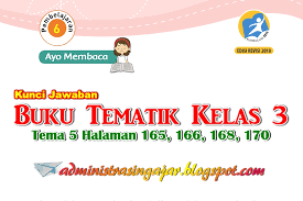 Kunci jawaban tema 5 kelas 3 halaman 165. Kunci Jawaban Buku Tematik Tema 5 Kelas 3 Halaman 165 166 168 169 170 Administrasi Ngajar