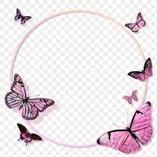 Circle Pink Butterfly Frame Design Element Premium Image By Rawpixel Com Techi Butterfly Frame Pink Butterfly Frame Design
