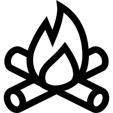 Free premium all styles solid semi solid outline filled outline flat smooth 3d isometric handdrawn cartoon badge long shadow. Campfire Free Nature Icons