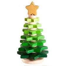 Amazon Com Stacking Toy Christmas Tree Baby Toy Green Toy Handmade Products