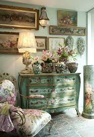 French Dresser Old Oils Of Roses 3 3 3 Shabby Chic Living Room Shabby Chic Dresser Shabby Chic Decor Diy