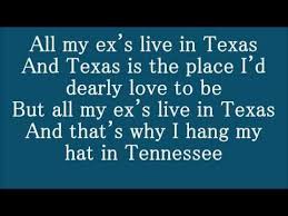 George Strait All My Ex S Live In Texas Lyrics George Strait Lyrics Music Web