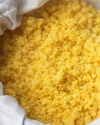 I think it was bob's red mill brand and my grocery store had it once. Mov Kuam Steamed Corn Grit Rice Hmong Food Food Corn Grits